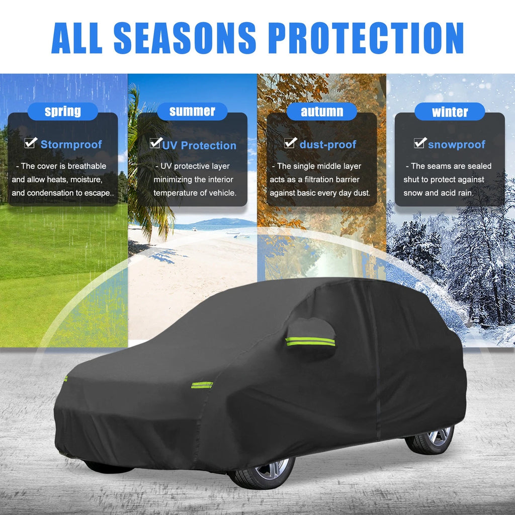 Waterproof Car Cover Full Coverage with Zipper for BMW X1 (2009–2023)