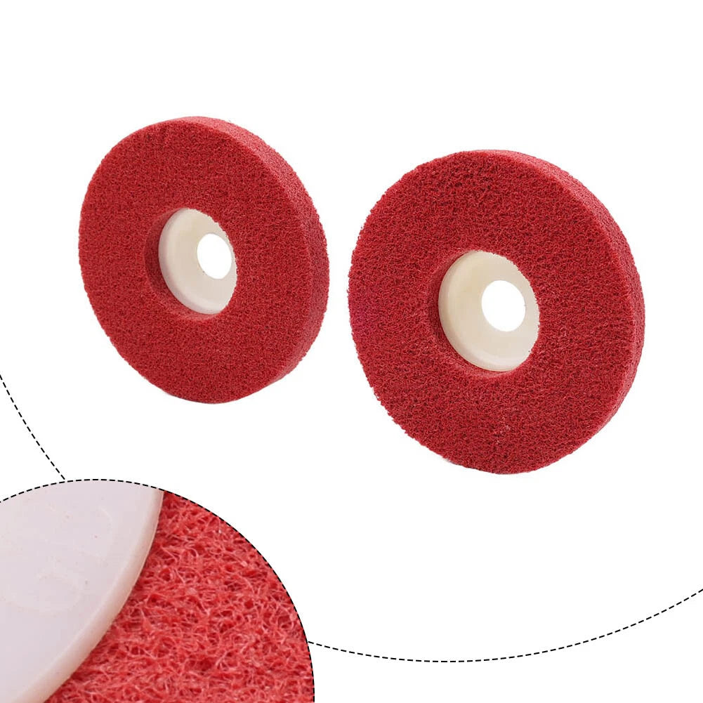 2X 4'' Nylon Fiber Polishing Wheel for Angle Grinder