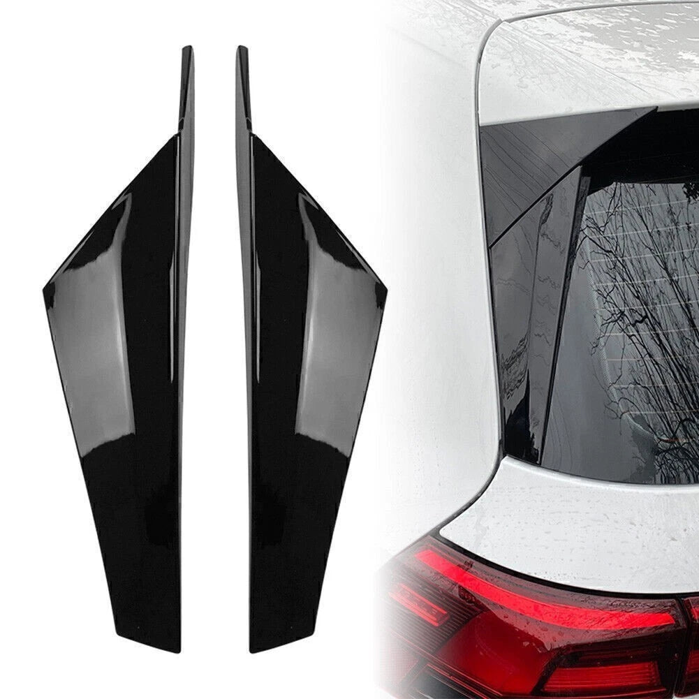 2X Rear Window Spoiler Side Wing Trim for Volkswagen Golf 8 (2020–2021)