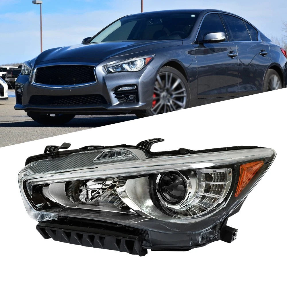 LED DRL Headlight for Infiniti Q50 (2014–2016, 2022) Driver Side