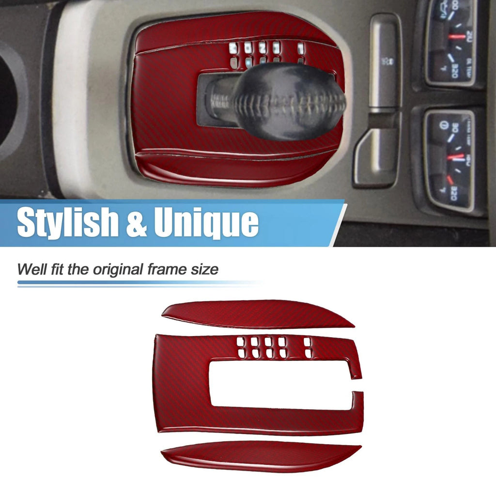 Gear Shift Box Trim Carbon Fiber Pattern Replacement for Chevrolet Camaro (2017–2019)
