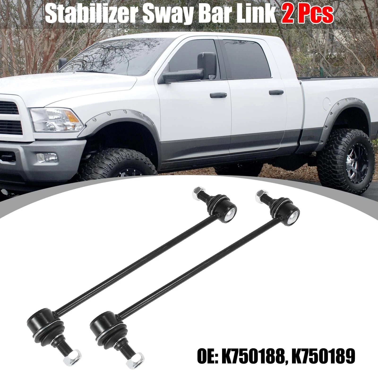 2pc Front Sway Bar Links Replacement for Chevrolet Equinox GMC Terrain (2018–2024)