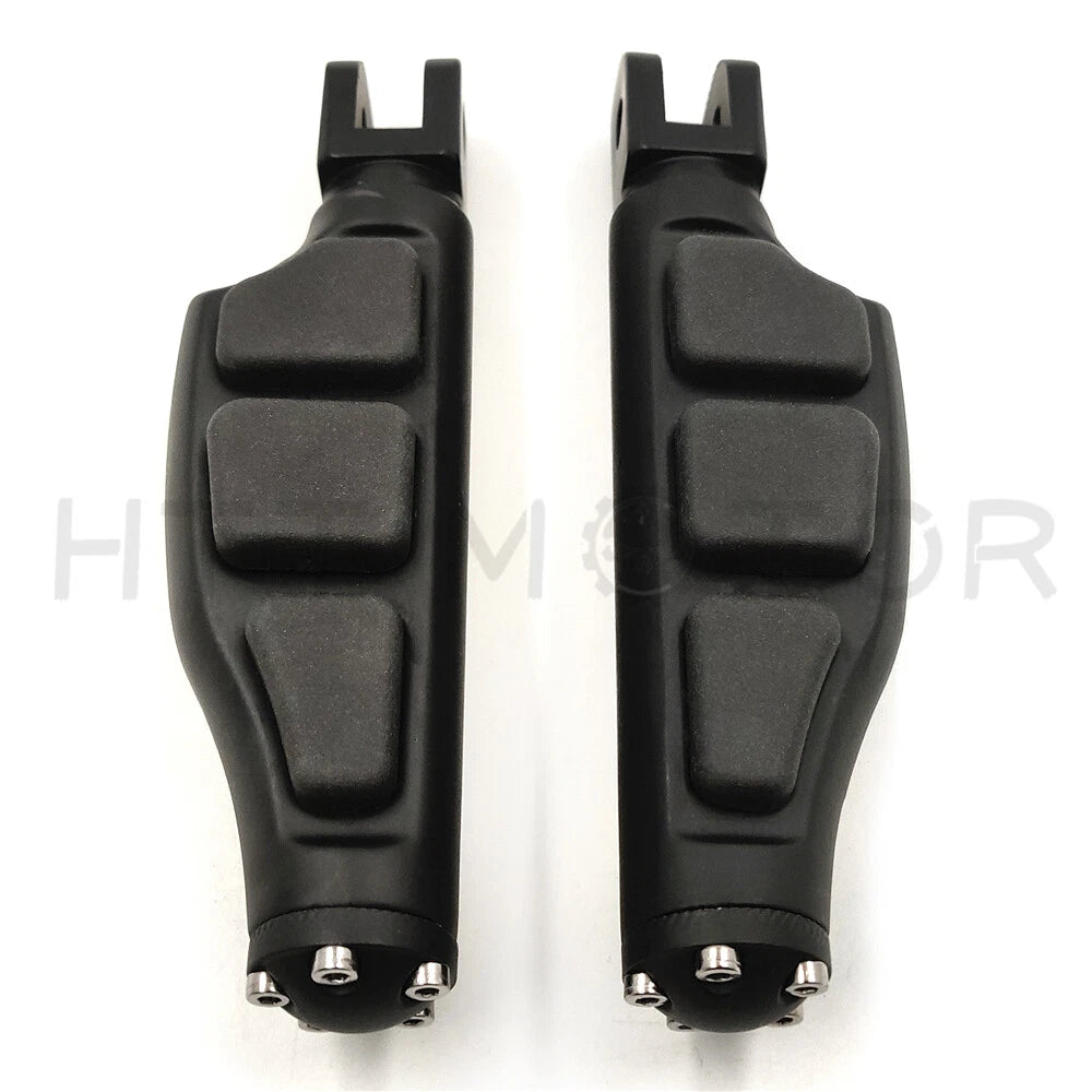 Black Flat Wing Footpegs for Harley FXBB FXBR FXBRS FXLR (2018–Present)