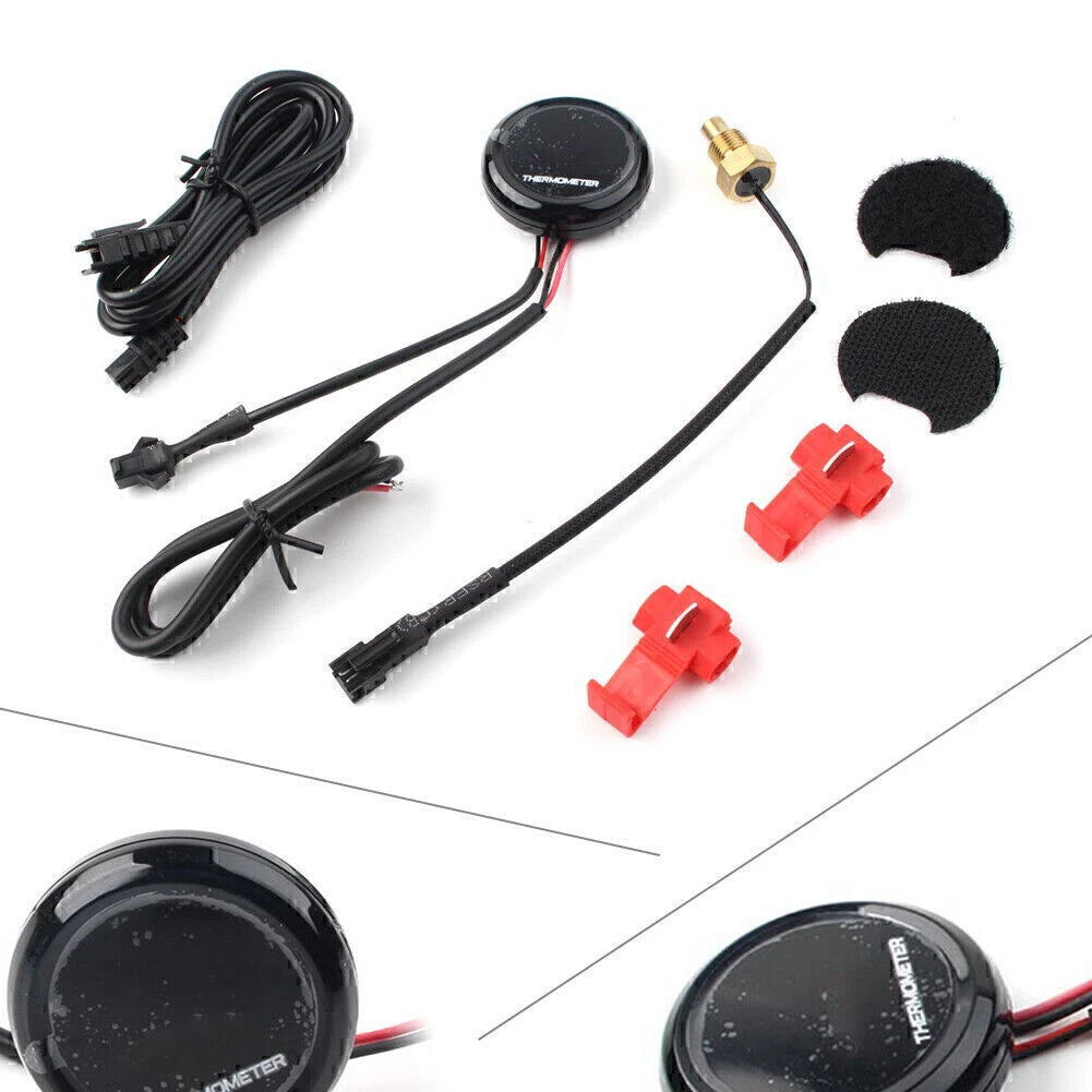 LCD Digital Thermometer Water Temperature Sensor Gauge for Motorcycle