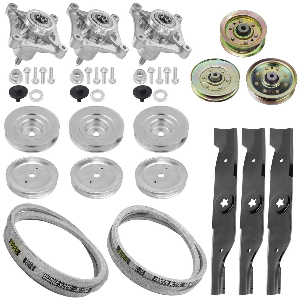 Spindle Blade and Pulley Belt for Husqvarna YTH1848 (2005–2005)