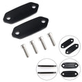 CNC Mirror Block Off Plates Hole Caps Black for Kawasaki ZX-6R 2013–2025