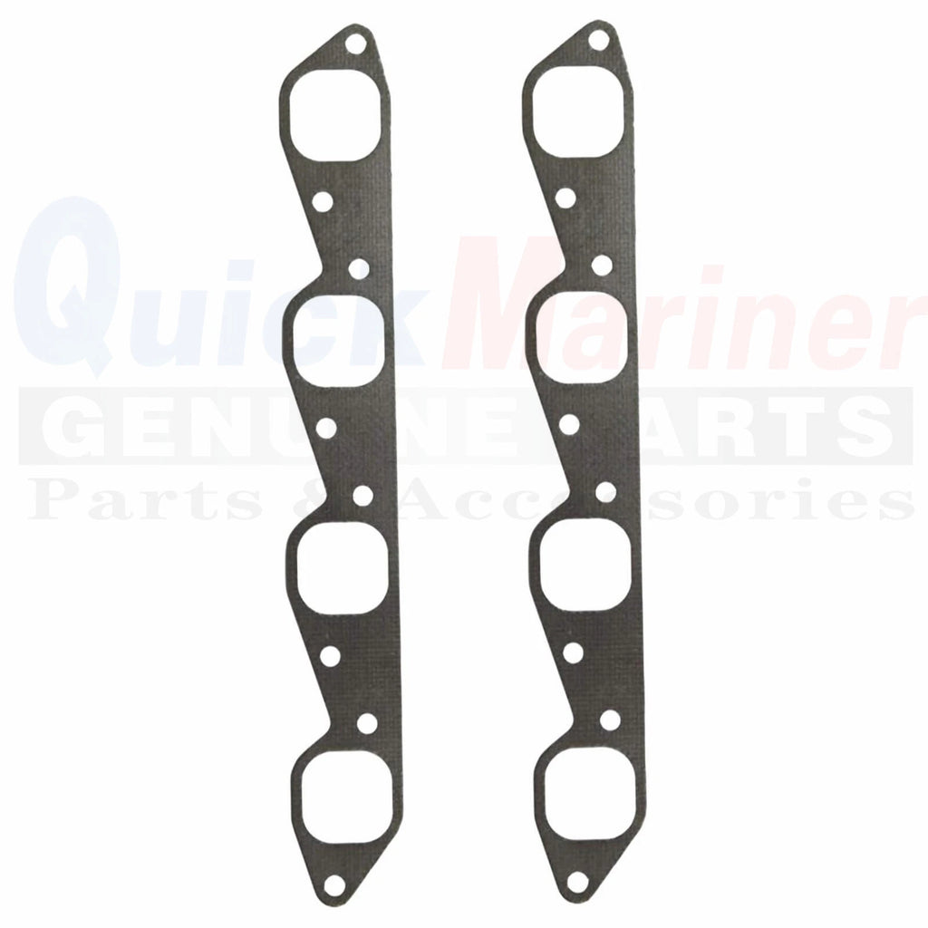 2X Exhaust Manifold Gasket for Mercruiser 7.4-8.1-8.2L V8 (27-46820, 3852472)