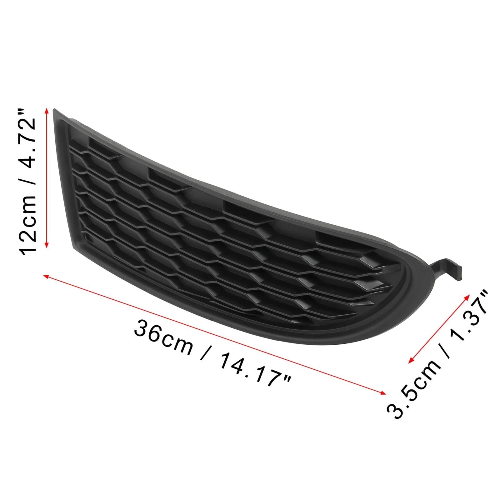 Front Right Bumper Fog Light Grille Cover Trim Replacement for Dodge Journey (2009–2020)