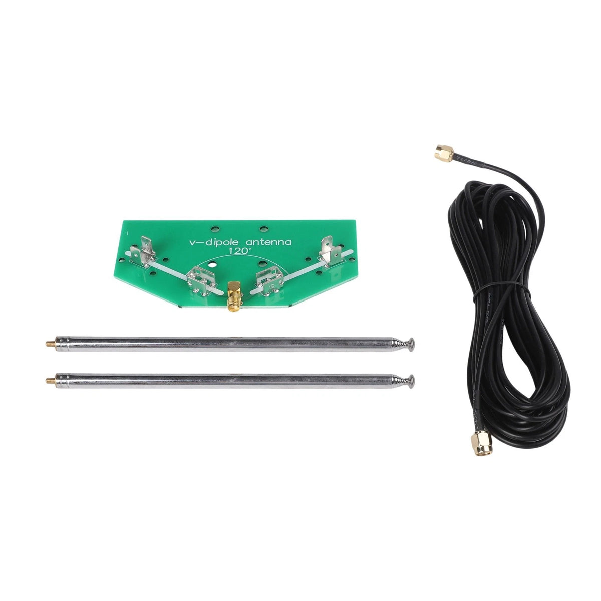 Adjustable V Dipole Antenna Kit for Satellite Aviation