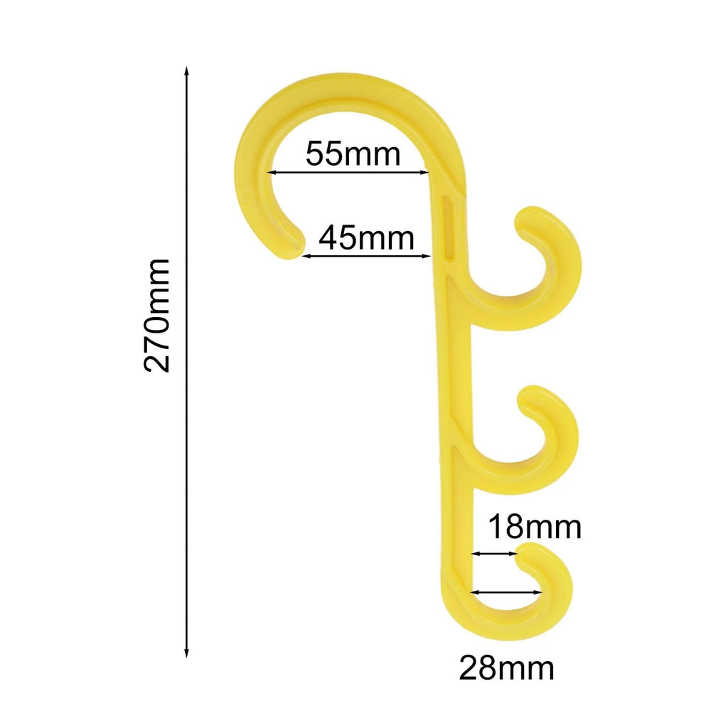 PVC Insulated Cable Triple Hook Holder for Construction Sites