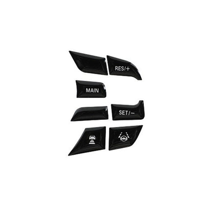 Glossy Black Steering Wheel Button Frame Trim Covers for Honda Accord (2018–2021)
