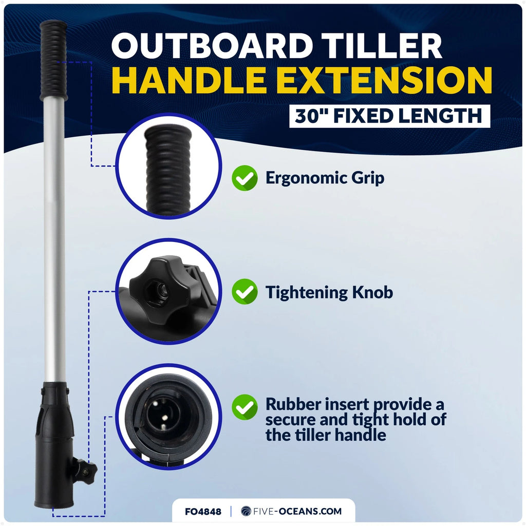 Tiller Extension Handle for Outboard & Trolling Motors (30")