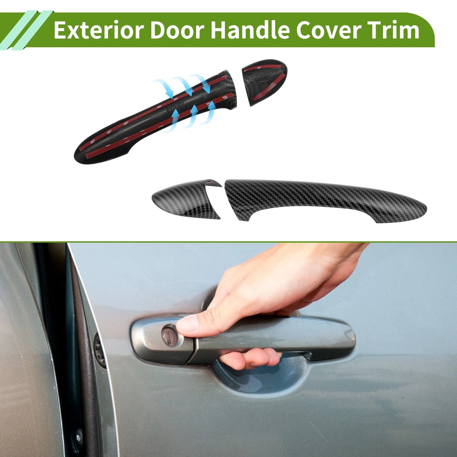 Exterior Door Handle Cover Trim Replacement for Hyundai Sonata (2011–2015)