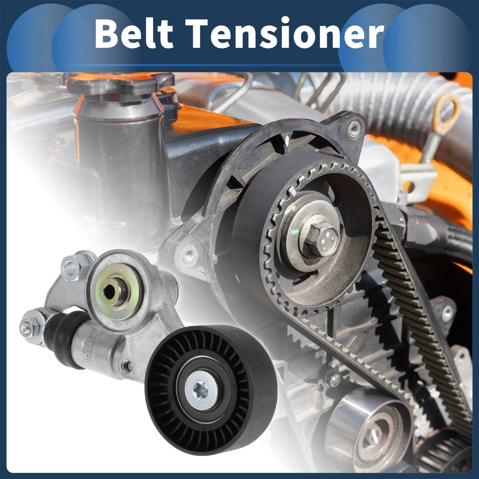 Belt Tensioner Assembly for BMW 5 Series (1996–2003) Replacement Metal 1Pc
