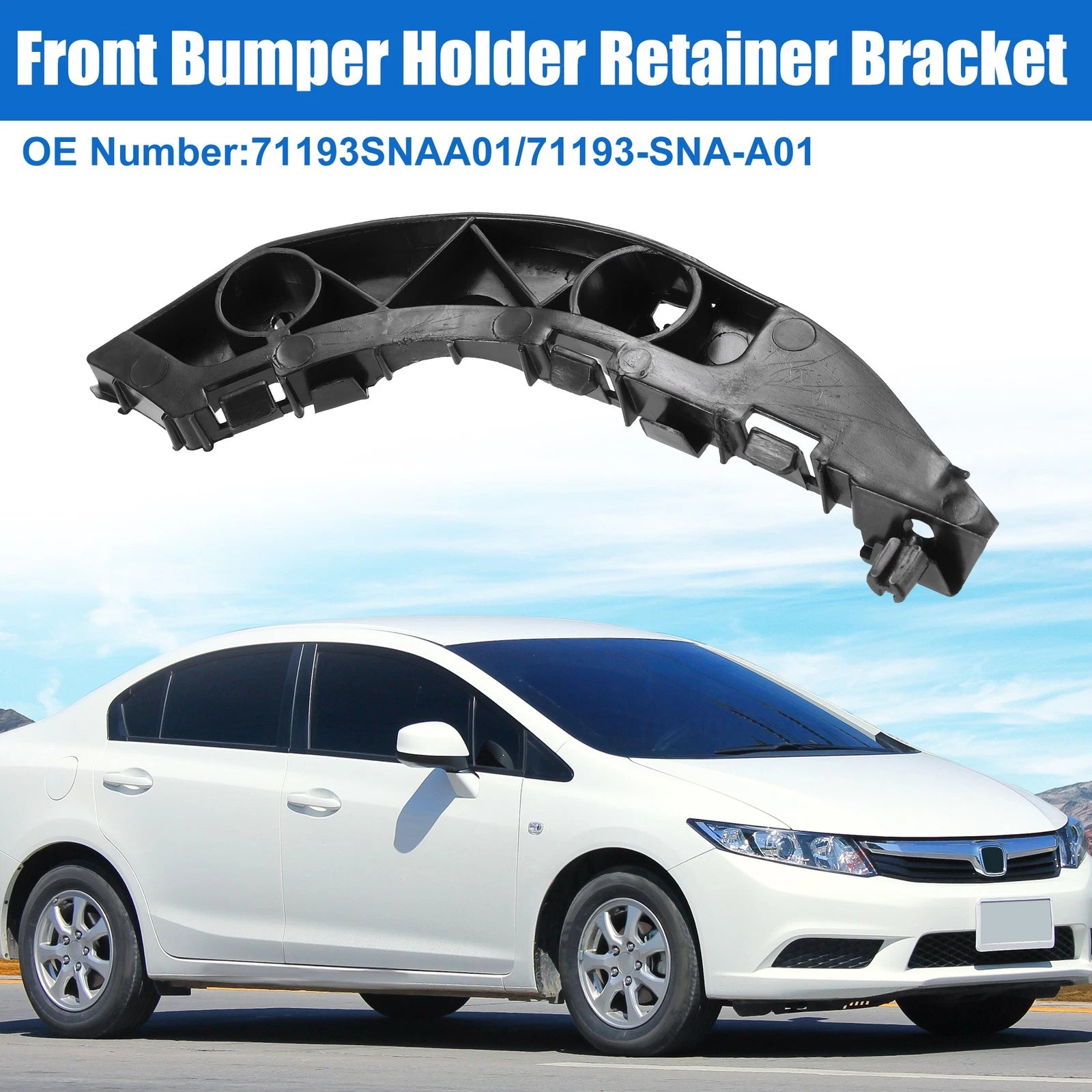 Right Side Front Bumper Mounting Support Bracket for Honda Civic (2006–2011)