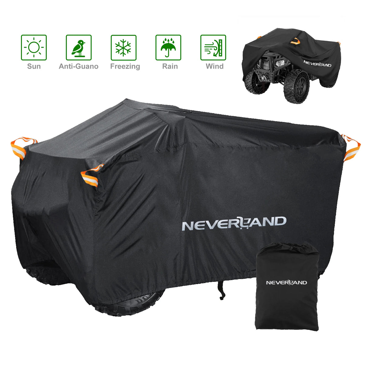 ATV Cover Waterproof UV Resistant for Yamaha Warrior 350 YFM350X (1987–2004)