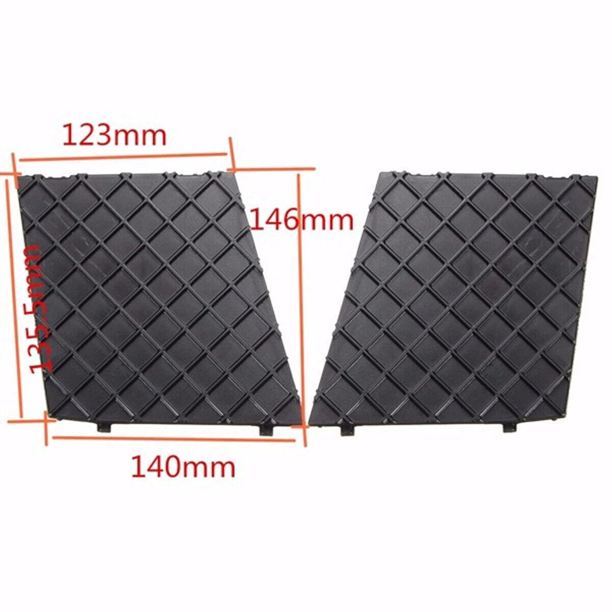 2X Front Bumper Lower Mesh Grille Trim for BMW E60 E61 M Sport (2006–2010)
