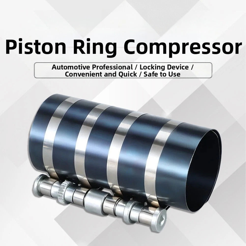 Piston Ring Clamp for Most Vehicles - Engine Repair Anti-reverse Ratchet Lock