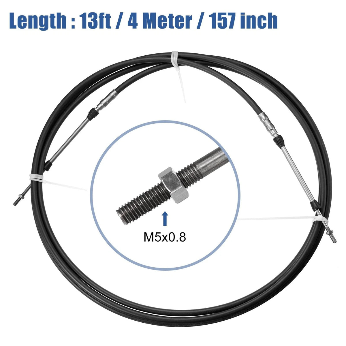 2X 13ft Shift Remote Control Box Cable for Yamaha (Marine)