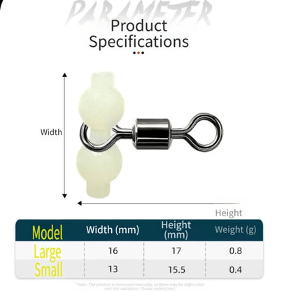 Fishing Swivel with Glow Beads for Anglers