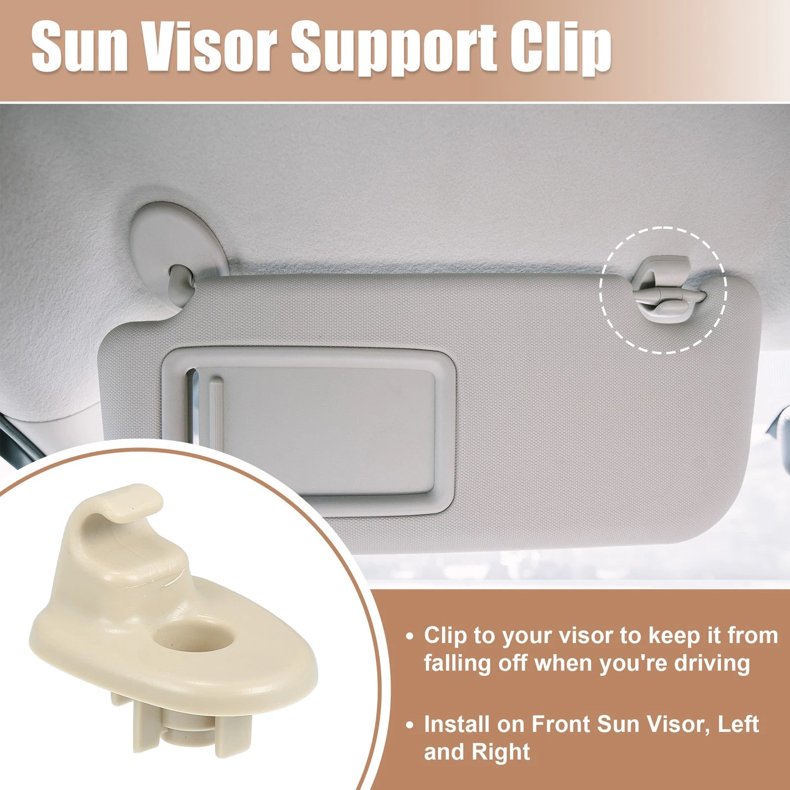 Sun Visor Support Clip Retainer for Jeep Liberty (2008–2012)