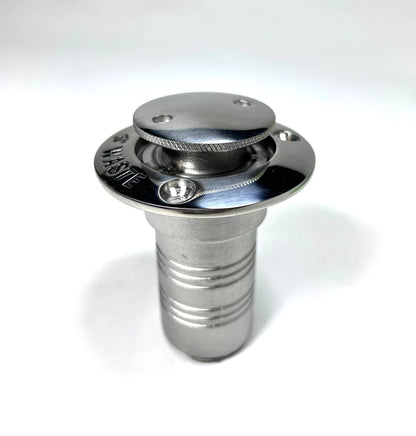 3'' Stainless Steel Deck Fill Thru Hull Waste Port for Marine Boats