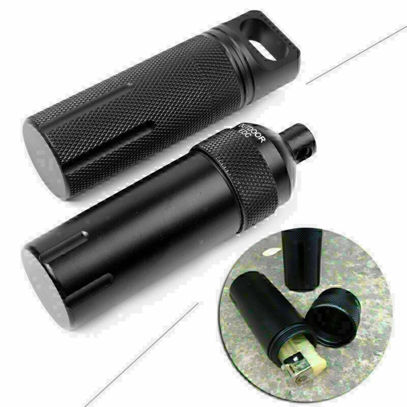 Portable Survival EDC Tool Waterproof Mini Capsule Seal Bottle Case