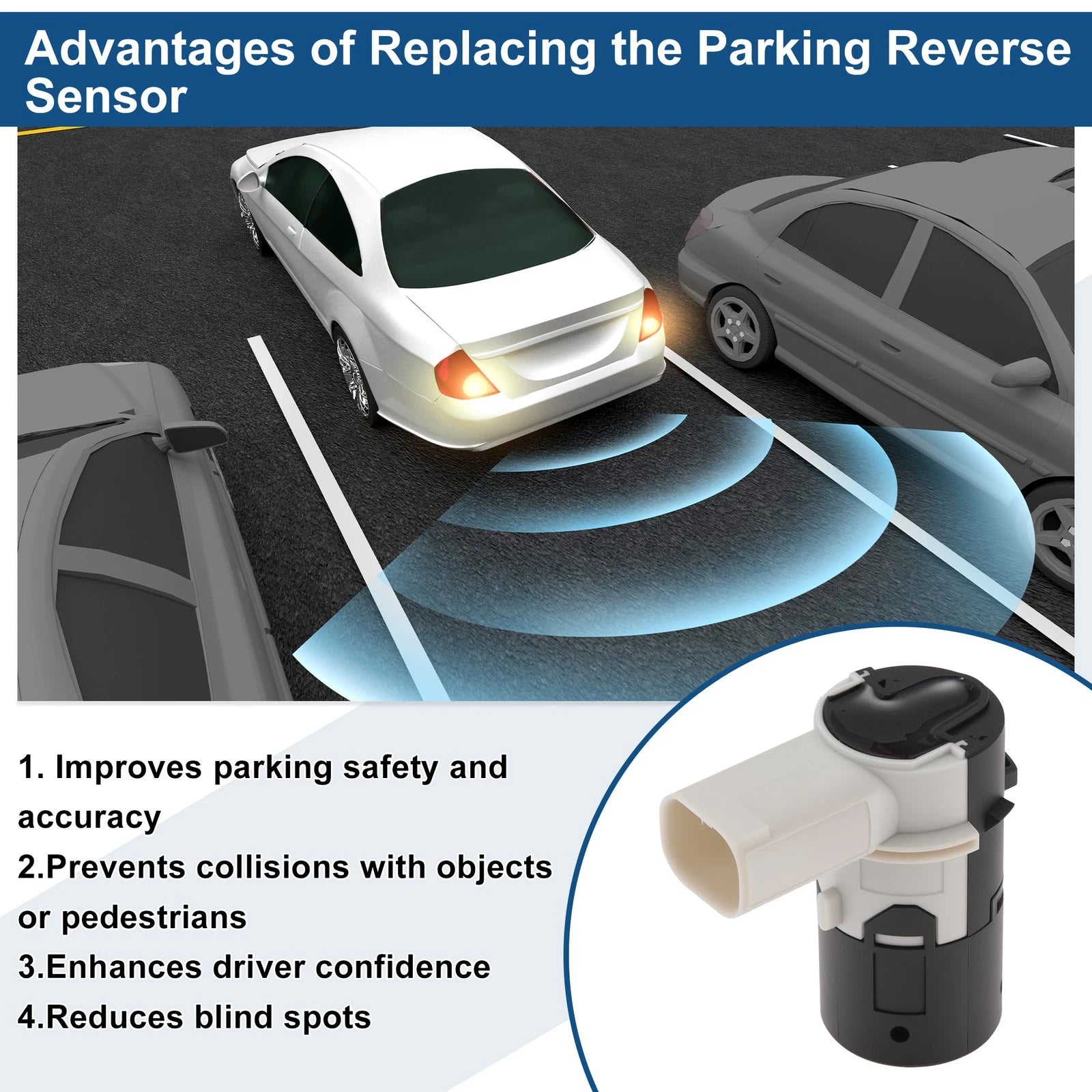 Reverse Backup Parking Sensor No.66206989161 for BMW 7 Series E65 (2001–2008)