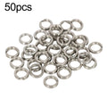 50pcs Stainless Steel Open Rings for Secure Lure Attachment