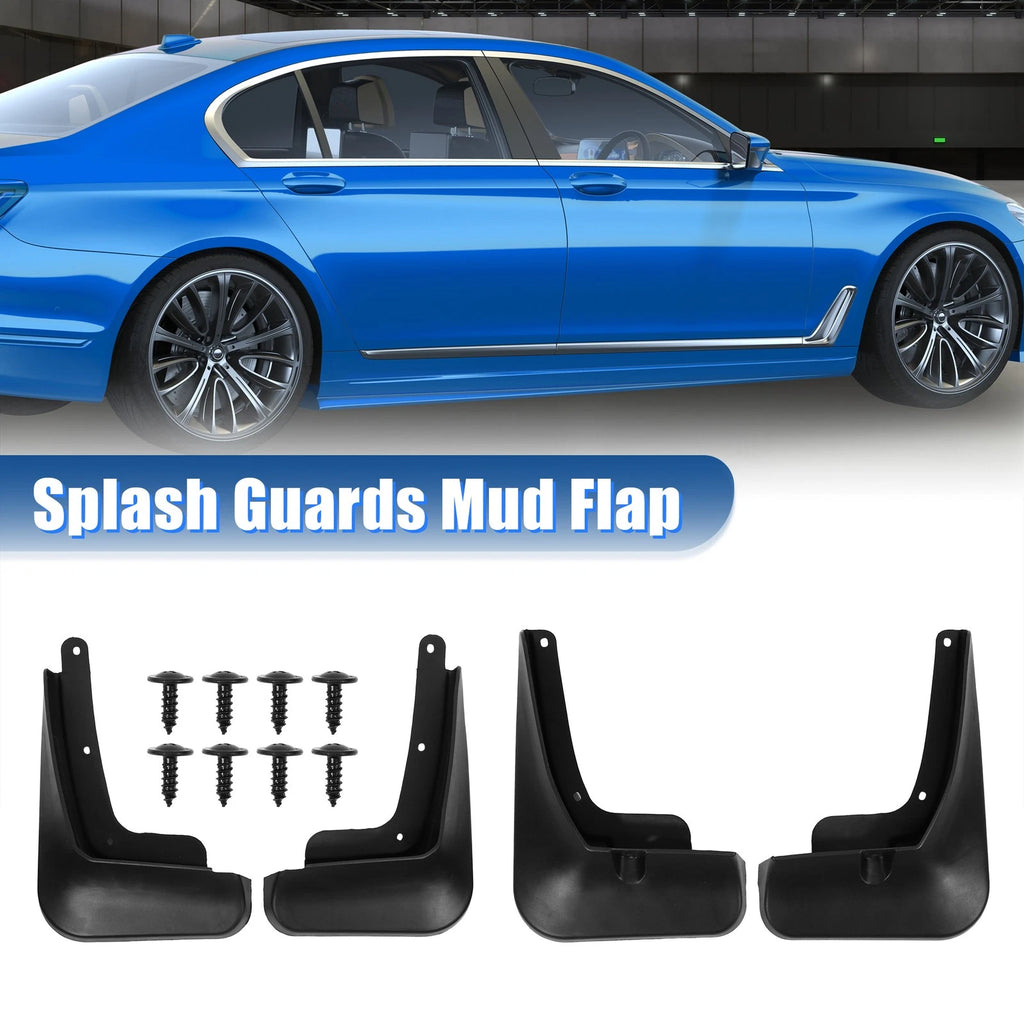Front Rear Mudguards Fender Kit for Hyundai Santa Fe (2019–2022) Screw Black