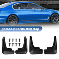 Front Rear Mudguards Fender Kit for Hyundai Santa Fe (2019–2022) Screw Black