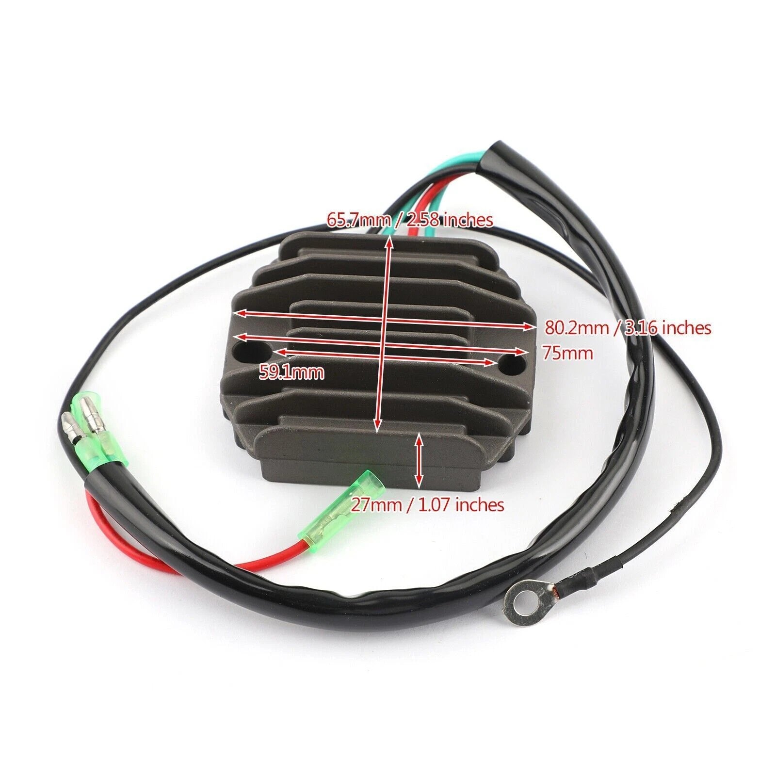 Rectifier Regulator for Yamaha 9.9/15/20 HP 4-Stroke (1998–2023) 6AH-81960-00-00