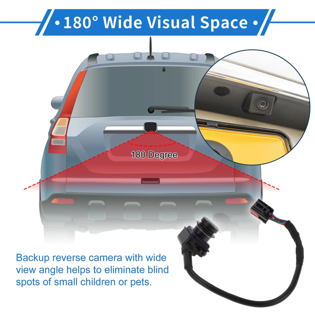 Rear View Camera Backup Reverse 120-180 Degree for Dodge Chrysler 300 (2005–2019)