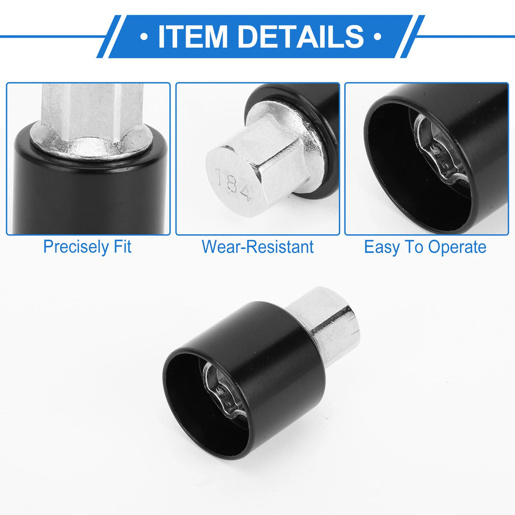 Wheel Lock Lug Nut with Antitheft Screw Removal Key for Vauxhall Opel