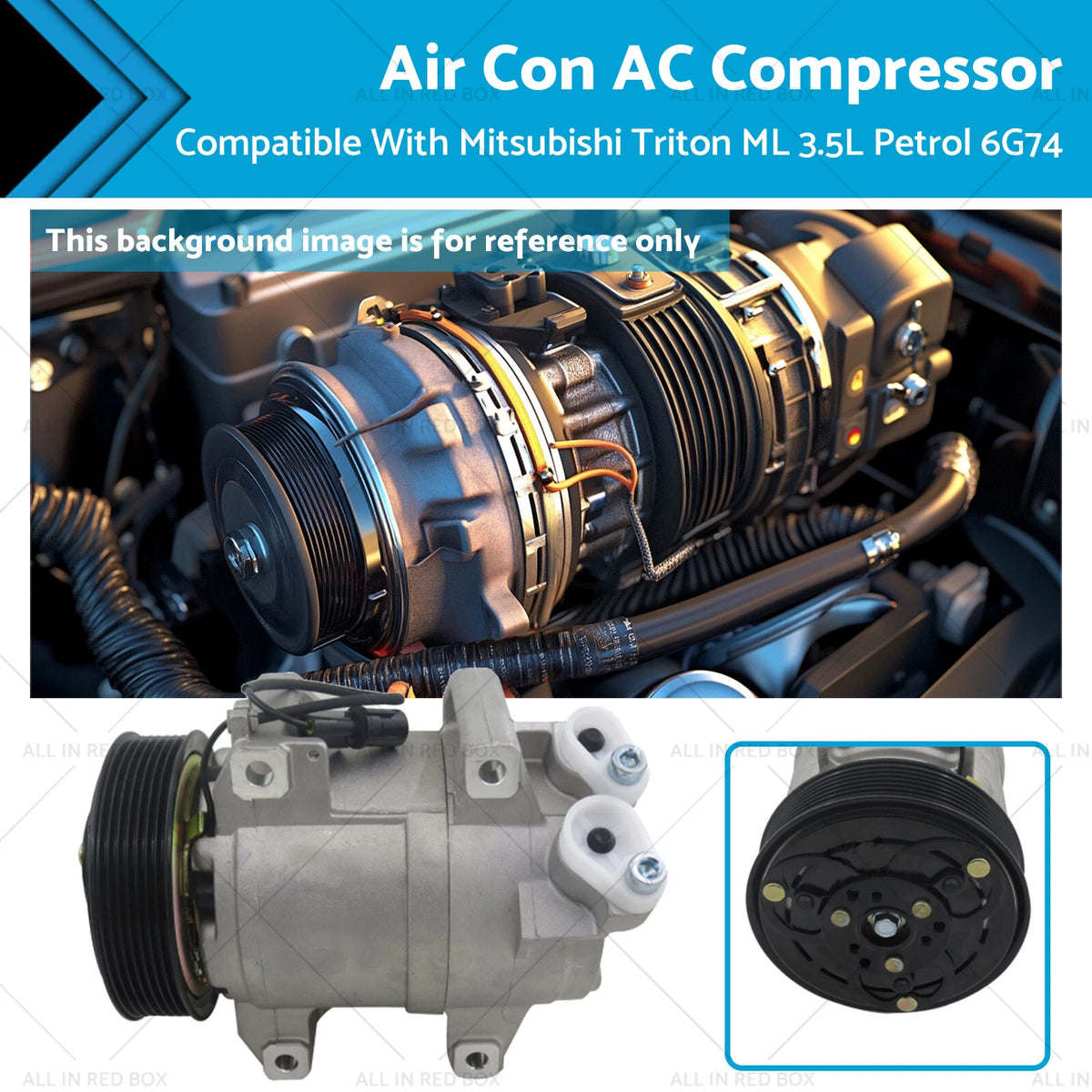 Air Conditioning Compressor for Mitsubishi Triton ML (2006–2015) 6G74