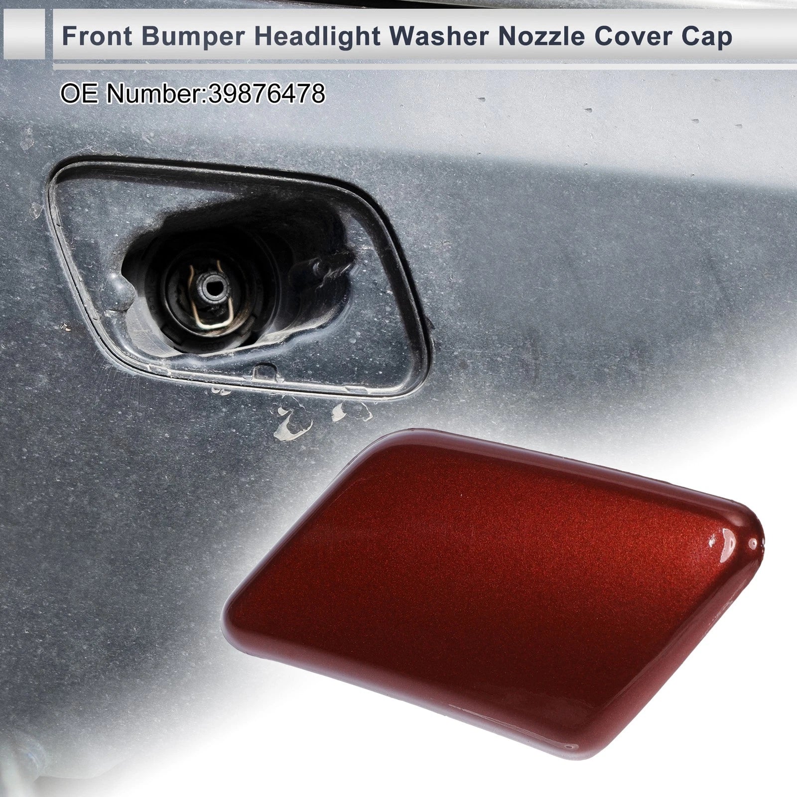 Front Left Headlight Washer Nozzle Cover Cap for Volvo C30 (2007–2013)