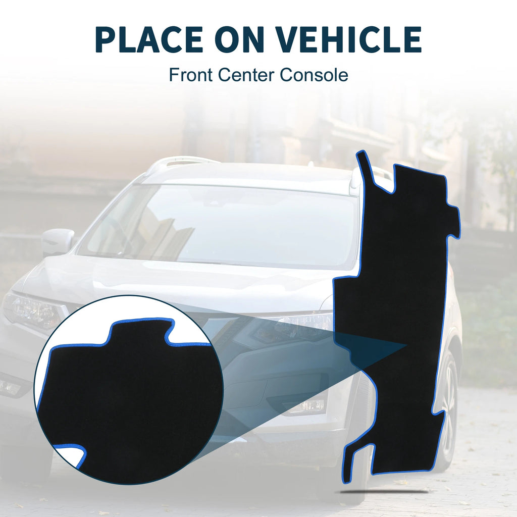 Dashboard Dash Cover Mat for Nissan Note e-Power E13 (2020–2024) Black Blue Set