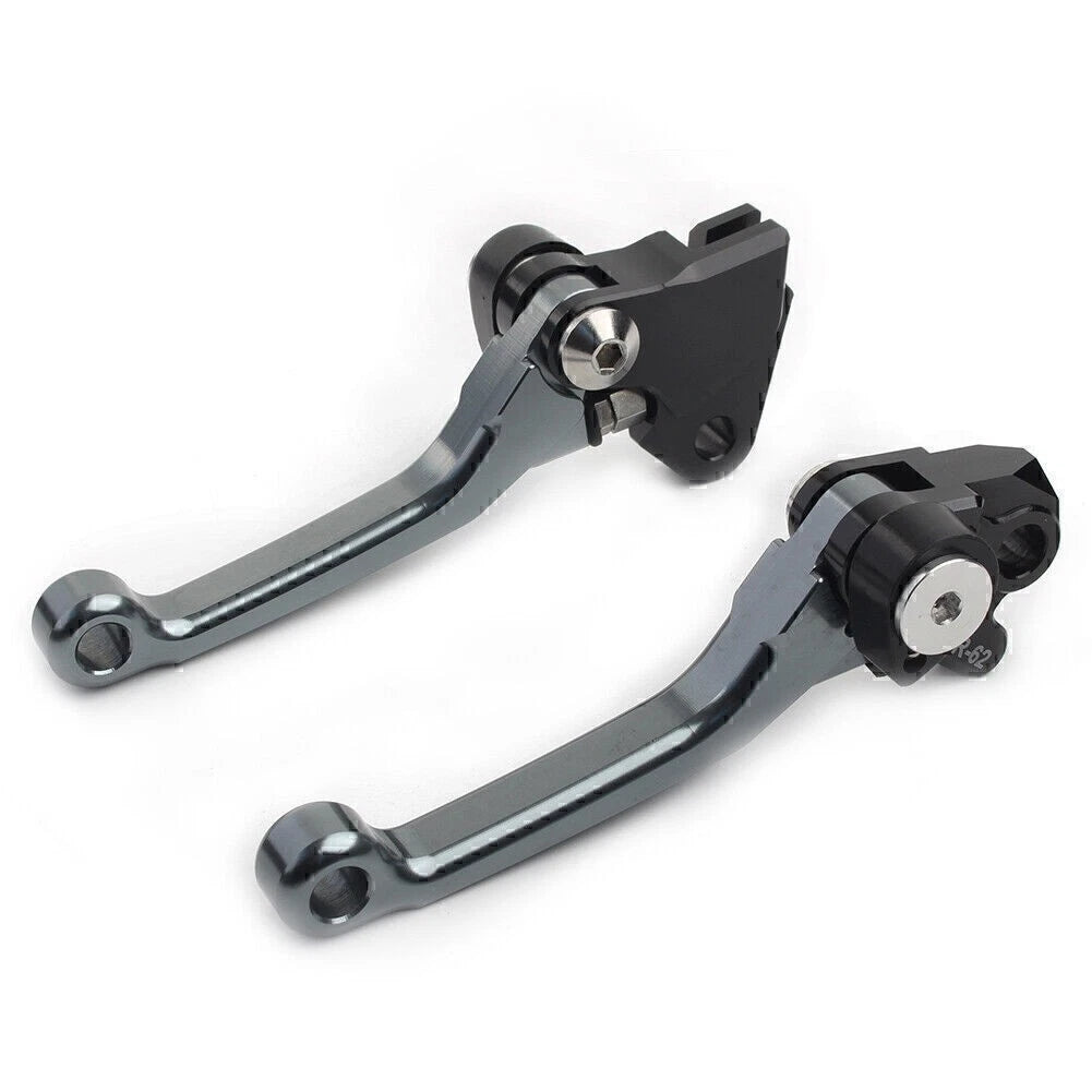 Pivot Dirt Clutch Brake Levers for Kawasaki KX450F (2006–2012) - Grey