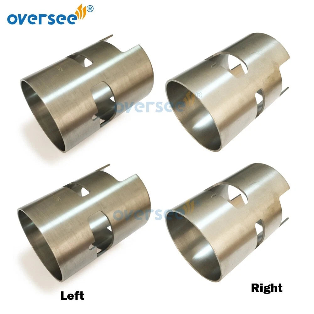 Set of 6 Cylinder Liner Sleeves ID 90mm for Yamaha Outboard (2T) 6E5-10935