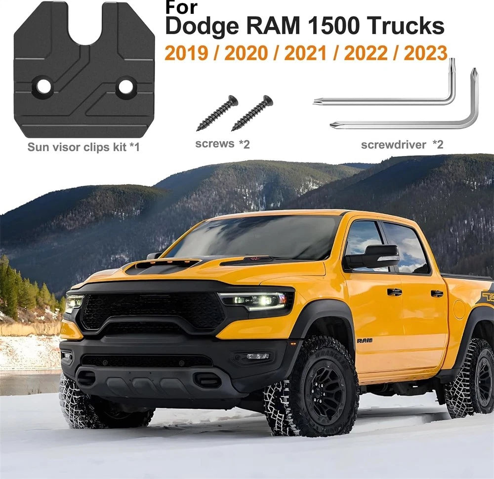 Sun Visor Repair Kit U-shaped for Dodge RAM 1500 (2019–2023)
