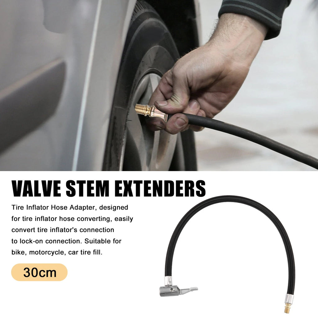 Tire Valve Stem Extension Hose 40cm for Motorcycle Bicycle (16 Inch)