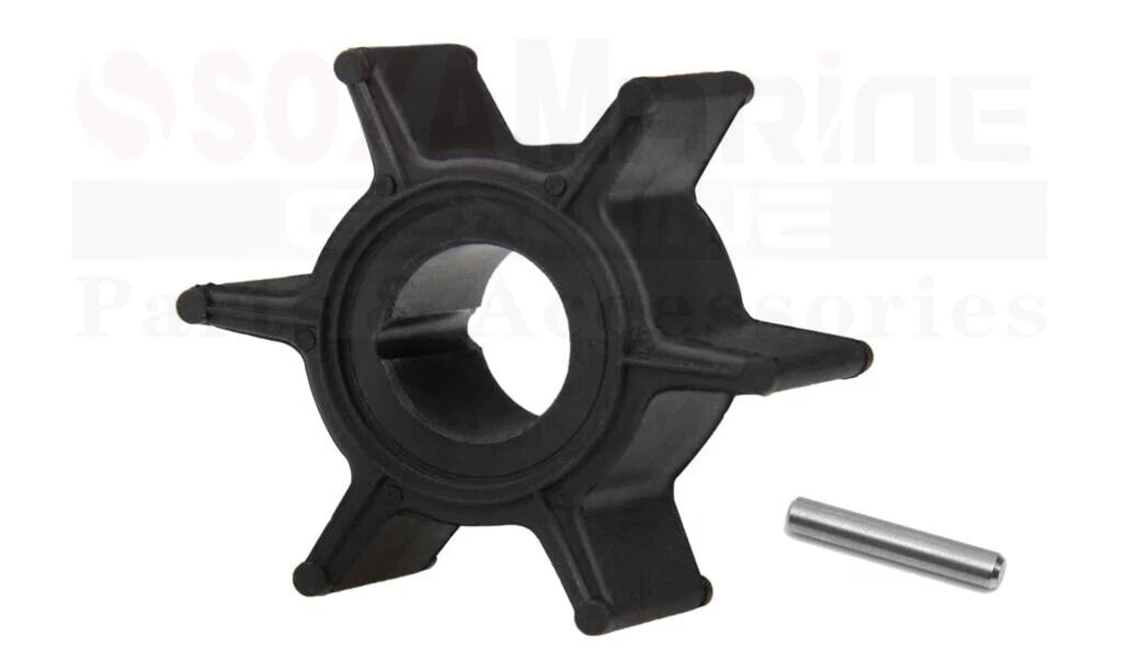 Water Pump Impeller w Key for Mercury Mariner 4hp 5hp (18-3098, CEF 500377)