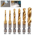 6pcs Thread Tap Set M3 M5 M6 M8 M10 for Various Materials