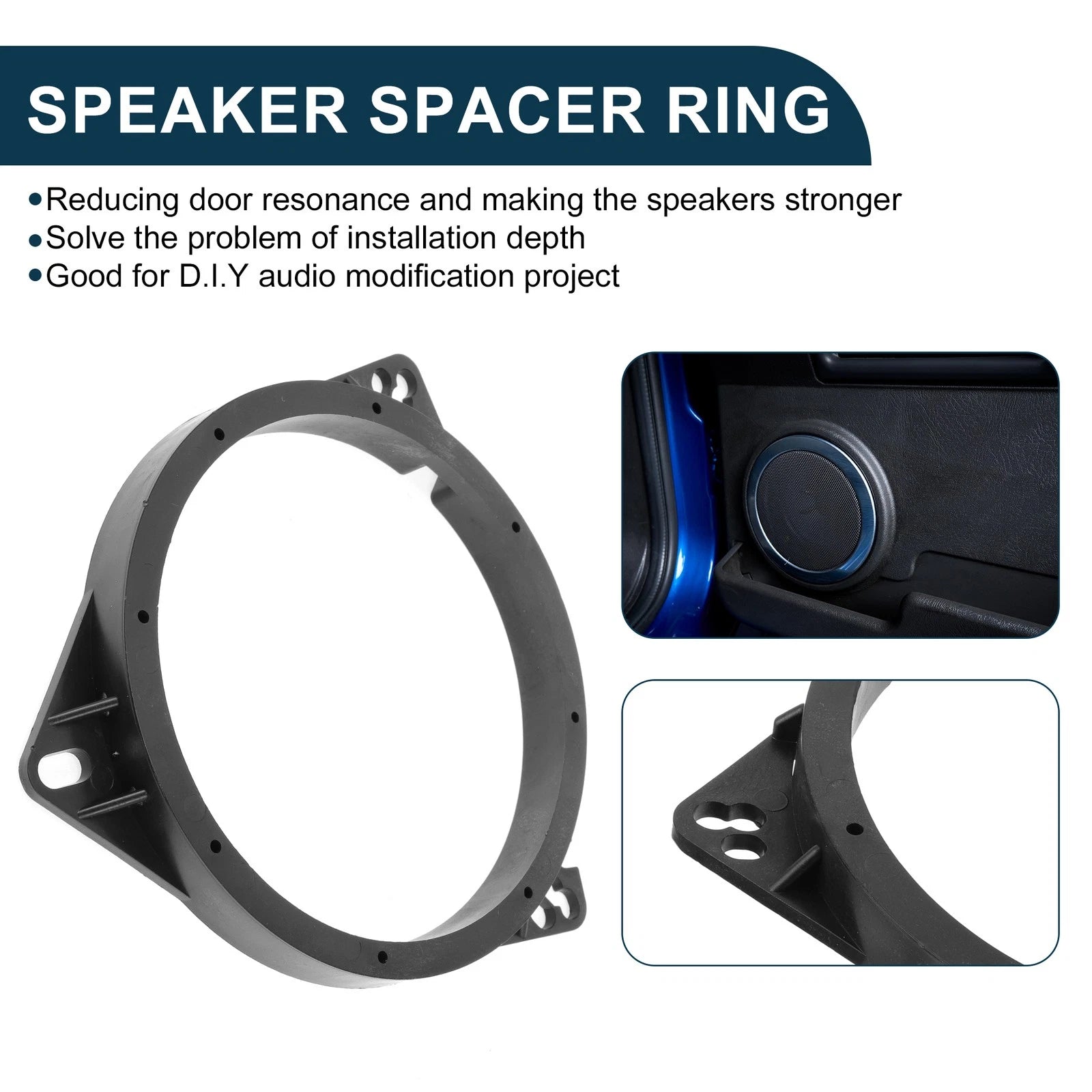 Tweeter Speaker Spacer Adapter Ring Replacement for Toyota Tundra (2004–2006) 2 Pcs