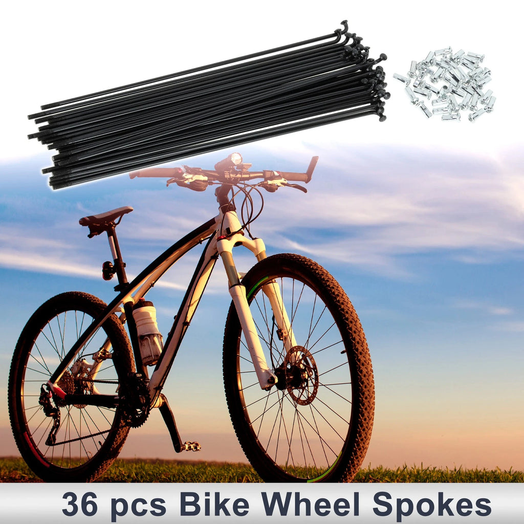 Bicycle Spokes Nipple Replacement Set for Set 12G 202mm Carbon Steel (Universal)