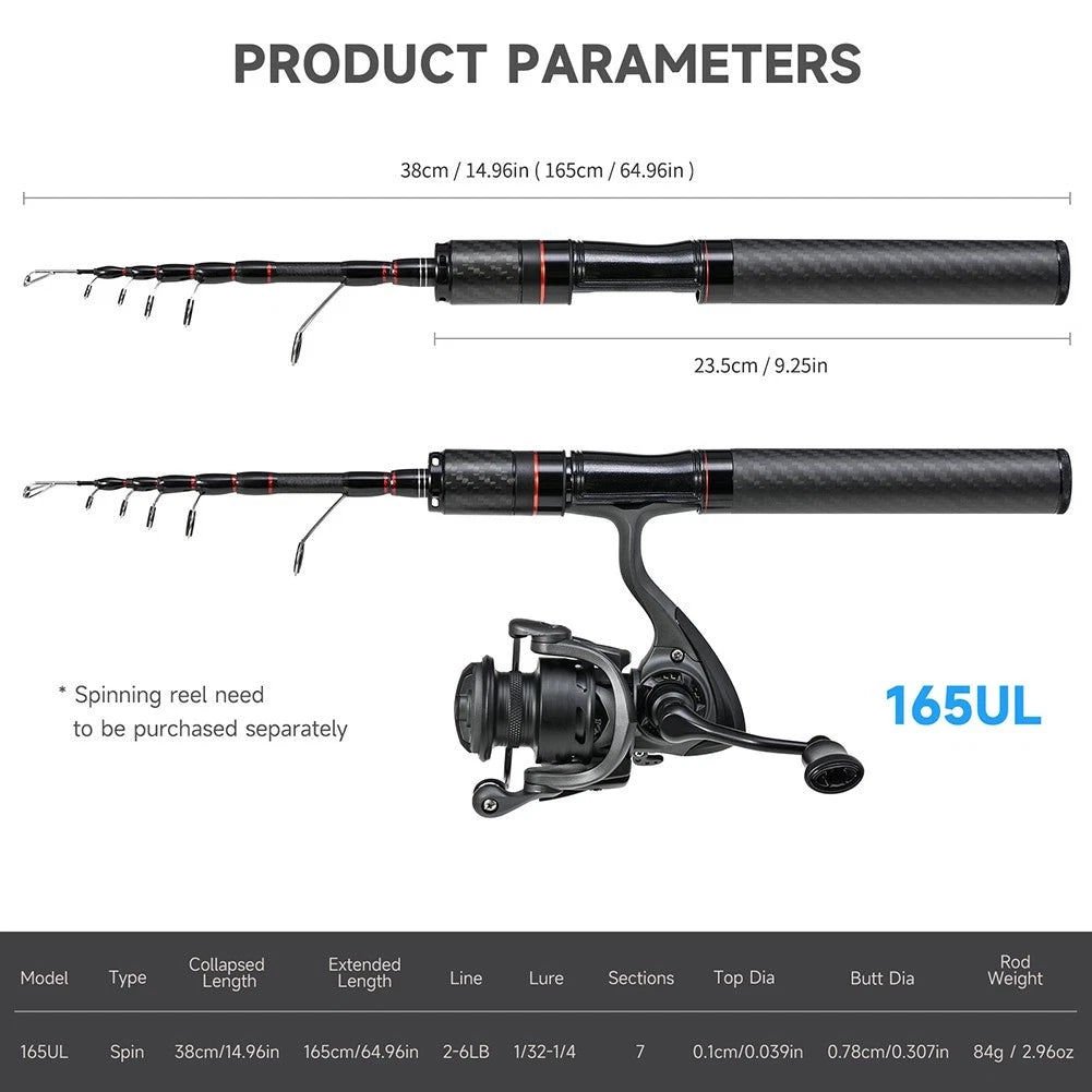 Carbon Fiber Fishing Rod Telescopic Anti Winding Bracket