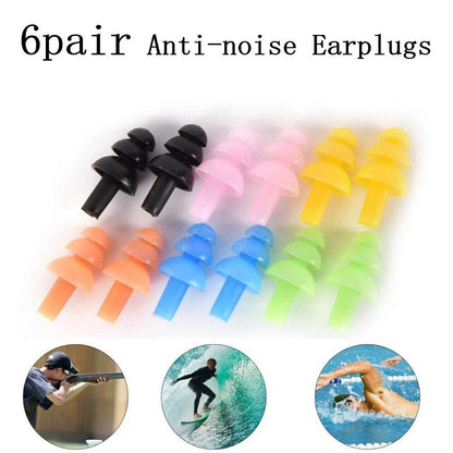 6 Pairs Anti-noise Earplugs for Wireless Earbuds
