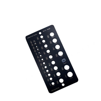Drill Bit Gauge Diameter Ruler with Clear Scale Markings