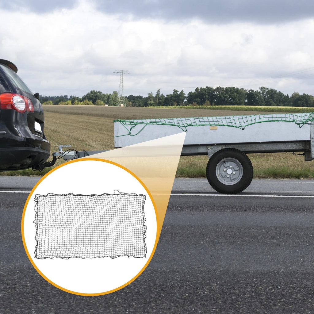 Universal Trailer Cargo Net Truck Trailer Net Scalable Nylon Black (1.8x2.5m)