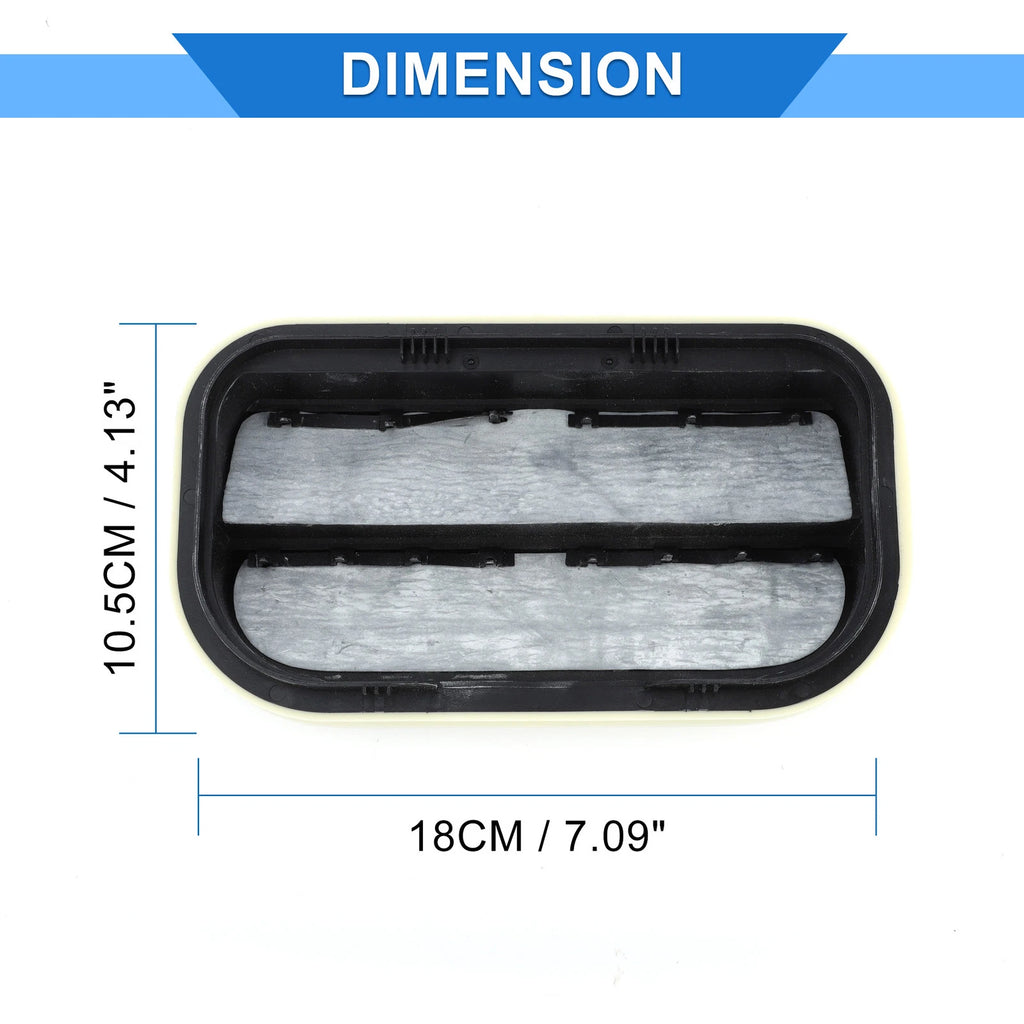 Center Dash A/C Outlet for Ford CMax Fiesta (2006–2013) ABS Black Vent Panel